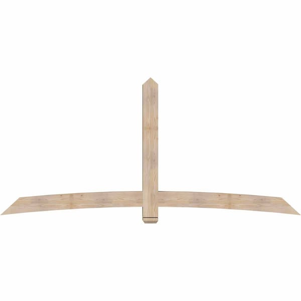 Ekena Millwork Bellingham Smooth Timber Gable Bracket, Douglas Fir, 108"W x 49"H x 5 1/2"D x 5 1/2"F, 11/12 Pitch GBW108X49X0606BEL00SDF - main